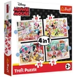 Kép 1/2 - Minnie Egér és barátai 12,15,20,24db-os 4 az 1-ben puzzle - Trefl