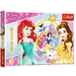 Disney Hercegnők: Ariel és Belle 100db-os csillámló puzzle - Trefl