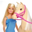 Kép 3/4 - Barbie lovas szett babával - Mattel