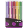 Kép 1/2 - Stabilo: Pen 68 ColorParade rostirón 20db-os szett szétnyitható pink tárolóban
