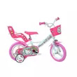 Hello Kitty rózsaszín-fehér gyerek bicikli 12-es méretben - Dino Bikes kerékpár