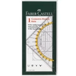 Kép 1/2 - Faber-Castell: Háromszög vonalzó benne szögmérővel