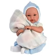 Kép 2/5 - Llorens: 36cm-es síró kisfiú baba hordozóval (63641)