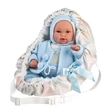 Kép 3/5 - Llorens: 36cm-es síró kisfiú baba hordozóval (63641)