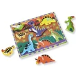 Kép 3/3 - Dinók könnyen megfogható fa forma puzzle - Melissa & Doug