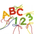Kép 2/3 - Quercetti: Montessori ABC+123 fűzős fejlesztő játék