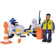 Kép 2/2 - Sam a tűzoltó: Malcolm motoros rendőr figuraszett - Simba Toys