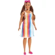 Kép 1/2 - Barbie 50. évfordulos Malibu baba csíkos ruhában - Mattel