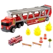 Kép 2/2 - Matchbox tűzoltósági szállítójármű kiegészítőkkel - Mattel
