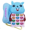 Kép 2/2 - Kék mókusos telefon fénnyel és hanggal