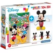 Kép 1/2 - Disney: Mickey egeres 104 db-os puzzle + 3D-s Mickey modell - Clementoni