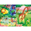 Kép 2/2 - Dzsungel barátok Supercolor 3 az 1-ben puzzle 3x48db-os - Clementoni