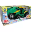 LENA: Óriás traktor utánfutóval zöld/sárga 93cm