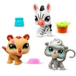Kép 2/3 - Littlest Pet Shop: Zebra, tigris, pávián 3db-os figura csomag - Country vibes 2. széria