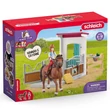 Kép 1/3 - Schleich: Horse Club - Hannah és Cayenne lovas box játékszett