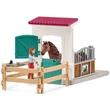 Kép 2/3 - Schleich: Horse Club - Hannah és Cayenne lovas box játékszett