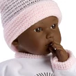 Kép 2/5 - Llorens: Cuca síró afroamerikai kislány baba 30 cm (30012)