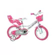 Hello Kitty rózsaszín-fehér gyerek bicikli 16-os méretben - Dino Bikes kerékpár