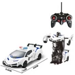 Kép 2/2 - RC Átalakuló távirányítós transformer robot rendőrautó 1/16