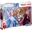 Kép 1/2 - Jégvarázs 2 Anna és Elza hercegnők 104db-os Maxi Puzzle - Clementoni