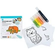 Kép 1/2 - Sticker Art: Állatok színezhető matrica szett - Comansi