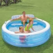 Kép 1/3 - Intex: Family Center napozós háttámlás medence 224x216x76cm