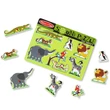 Kép 2/3 - Fa hangos formapuzzle állatkerti állatokkal - Melissa & Doug