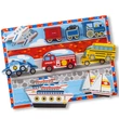 Kép 1/2 - Járműves vastag fa formapuzzle 9 elemmel - Melissa & Doug