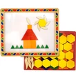 Kép 2/2 - Színes mágneses készségfejlesztő tábla fa formaelemekkel - Melissa & Doug
