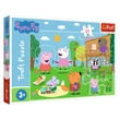 Kép 1/2 - Peppa malac Móka a fűben 24 db-os Maxi puzzle - Trefl