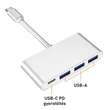 Kép 3/4 - Thunder CDP-004, USB-C átalakító 4in1 + gyorstöltés (87W)