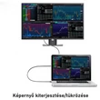 Kép 4/5 - Thunder CDP-018, USB-C átalakító VGA (1.8m kábel)