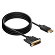 Kép 2/6 - Thunder DDP-112, DisplayPort - DVI apa átalakító (1.8m kábel)
