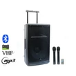 Kép 3/9 - Thunder FLR-15 (15") 800W akkumulátoros hordozható hangfal (2xMik + MP3 + Bluetooth + FM)