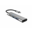 Kép 1/5 - Thunder HBC-104, USB-C átalakító 4in1 + gyorstöltés (65W)