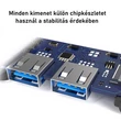 Kép 2/5 - Thunder HBC-104, USB-C átalakító 4in1 + gyorstöltés (65W)