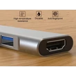 Kép 5/5 - Thunder HBC-104, USB-C átalakító 4in1 + gyorstöltés (65W)