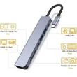 Kép 4/5 - Thunder HBC-107, USB-C átalakító 7in1 + gyorstöltés (87W)
