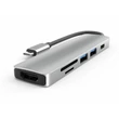 Kép 1/6 - Thunder HBC-116, USB-C átalakító 6in1 + gyorstöltés (55W)