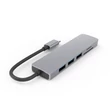 Kép 2/6 - Thunder HBC-116, USB-C átalakító 6in1 + gyorstöltés (55W)