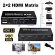 Thunder HMX-202, HDMI mátrix, elosztó és kapcsoló (2×2) Thunder HMX-202, HDMI mátrix, elosztó és kapcsoló (2×2)