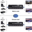 Thunder HMX-412, HDMI mátrix, elosztó és kapcsoló + kettős audió leválasztó (4×2) Thunder HMX-412, HDMI mátrix, elosztó és kapcsoló + kettős audió leválasztó (4×2)
