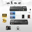 Kép 3/3 - Thunder SWP-402, 4×2 HDMI 4K kapcsoló és elosztó, ARC + távirányító