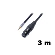 Kép 2/3 - Thunder TRRS-30, XLR mama - 3,5 mm Jack mikrofonkábel mobiltelefonhoz - 3m