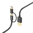 Hama FIC E3 adatkábel micro usb/usb type-c, 2in1, 1m (201533)