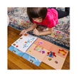 Kép 3/3 - Melissa & Doug: Azúrkék újrahasználható matricás füzet