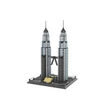 Kép 4/5 - Petronas tornyok Kuala Lumpur – Malájzia | 1175 db építőkocka | építőjáték | WANGE 5213