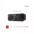 Audizio Novara FM / DAB+ sztereó rádió 40W - FEKETE