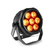 Kép 1/8 - BeamZ BWA410 - IP65 Vízálló Alumíniumházas Kültéri DMX LED PAR Reflektor (7x10W RGBW)