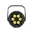 BeamZ BWA63 Alumínium házas vízálló (IP65) PAR lámpa (6x3W) Multicolor LED